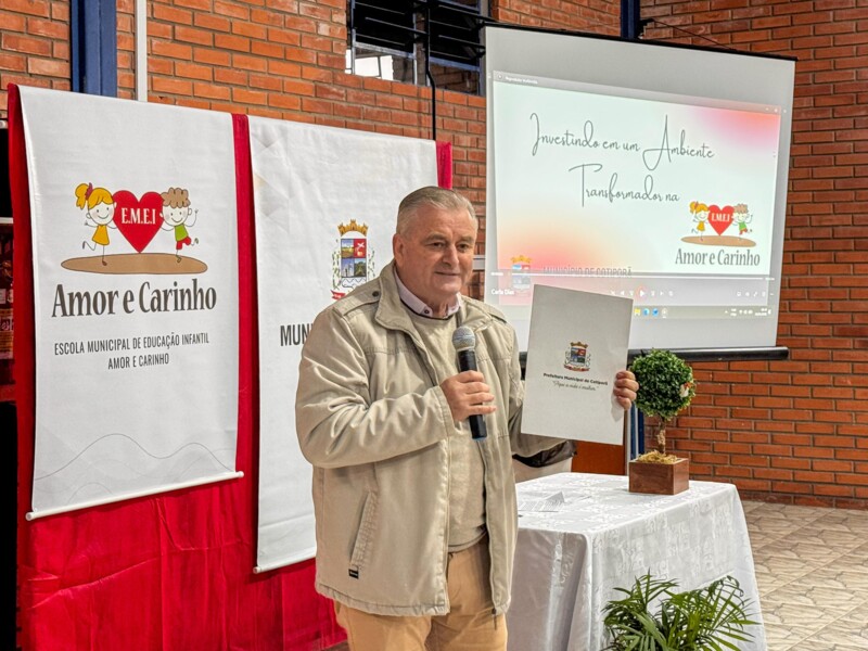 Melhorias são inauguradas na EMEI Amor e Carinho em Cotiporã