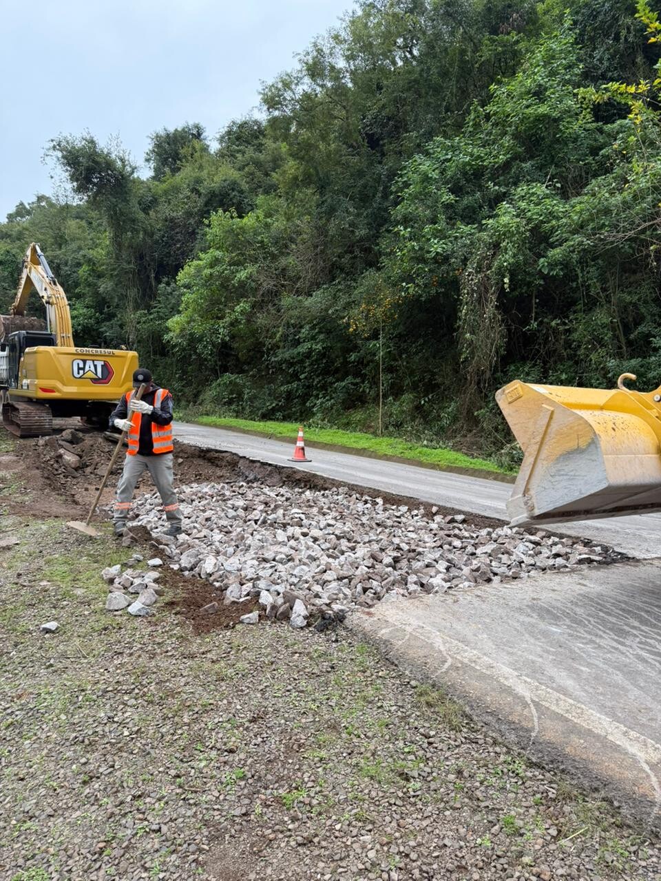 Estrada Bento Gonçalves segue em obras